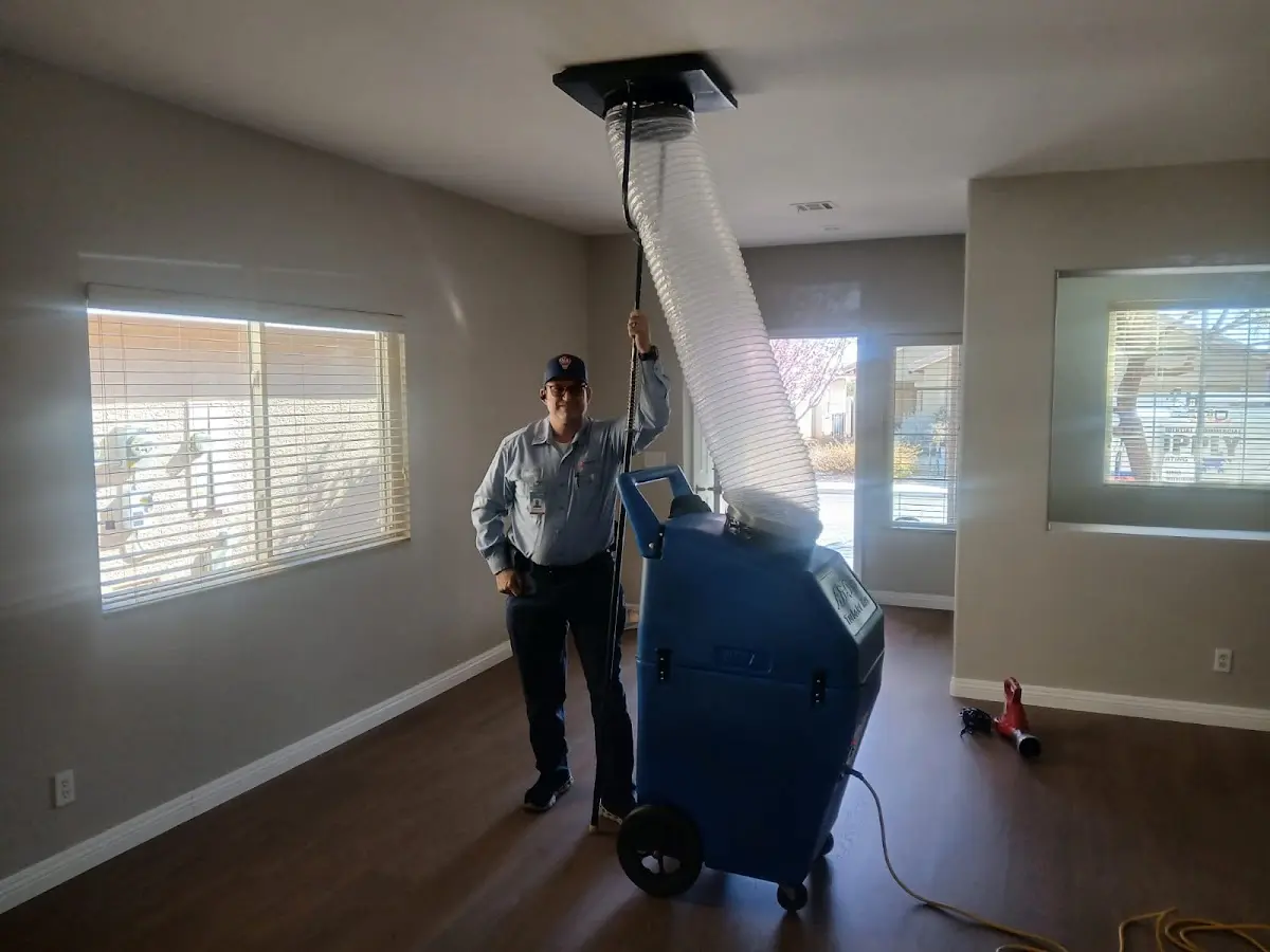 Professional Dryer Vent Cleaning work inside a Hazel Dell home
